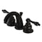 Kingston Brass KB910AL Widespread Bathroom Faucet with Retail Pop-Up, Matte Black KB910AL - alternate 1